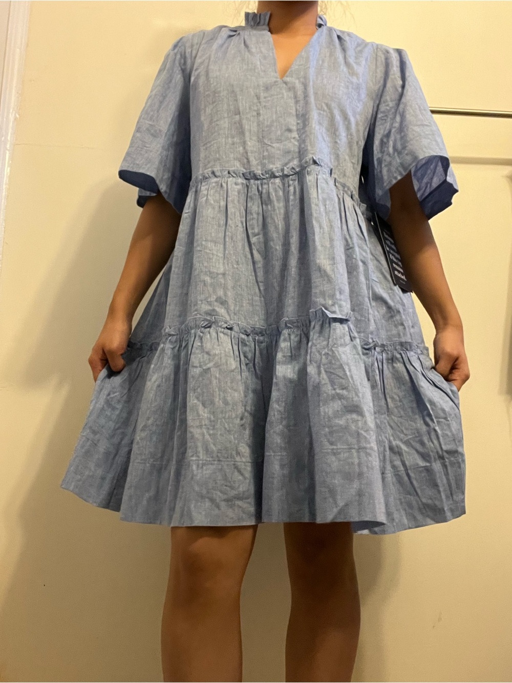 JY26 Tuckernuck Chambray Crawford Dress - Picture 4 of 10